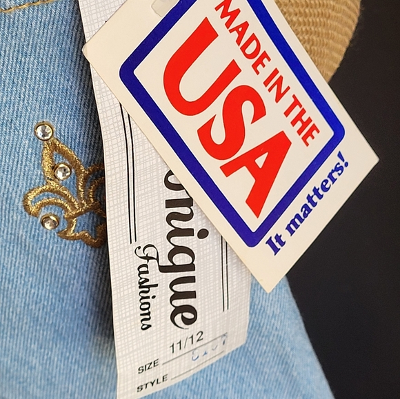 Monique vintage 90s high-waisted straight leg jeans size 12 - Picture 6 of 8